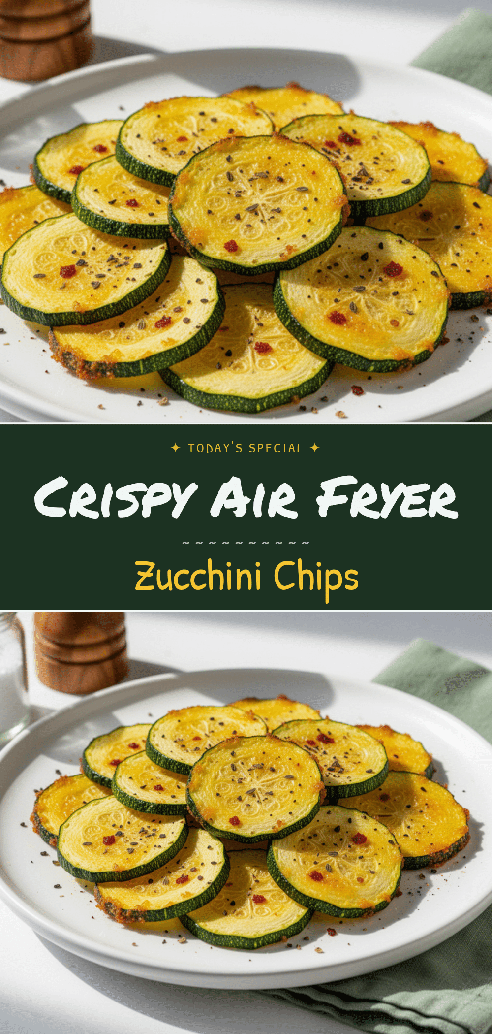 Air Fryer Crispy Zucchini Chips: 5-Ingredient Healthy Snack 5 Air Fryer Crispy Zucchini Chips recipe