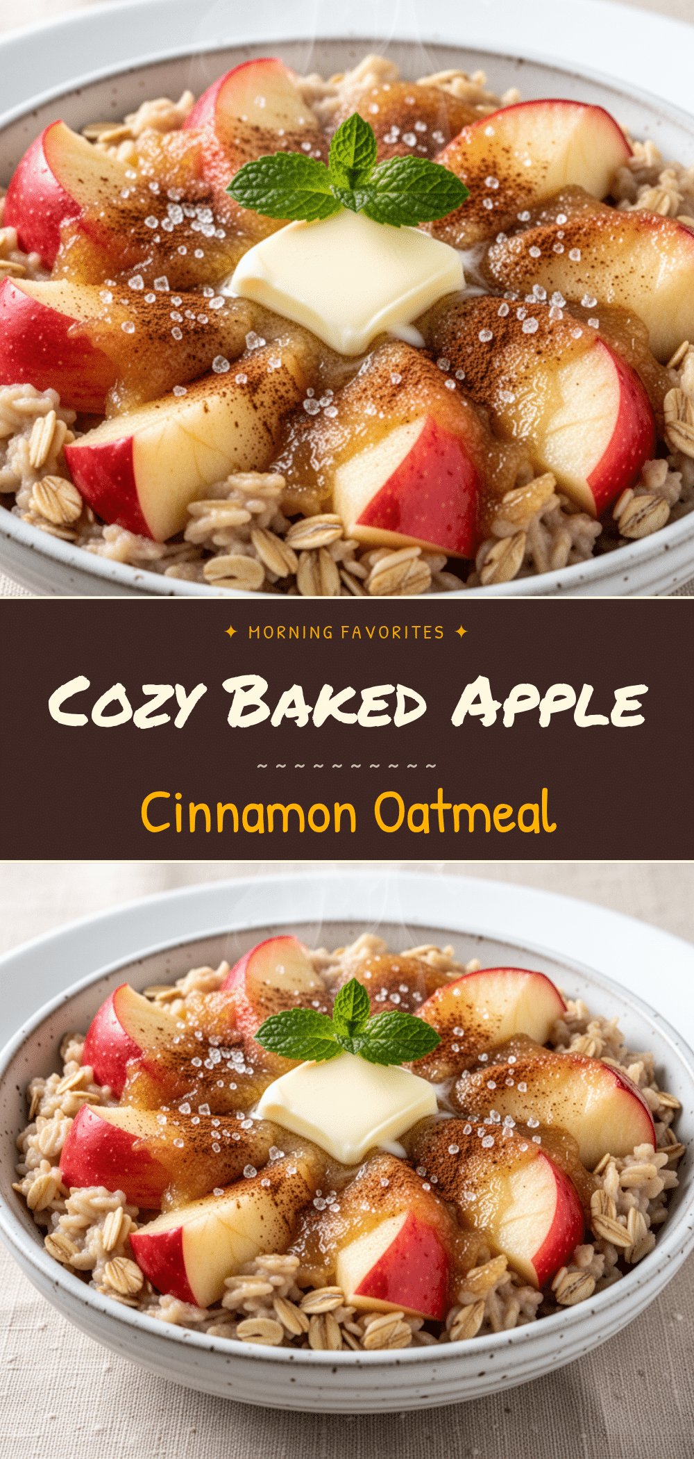 Classic Baked Apple Cinnamon Oatmeal: 5-Ingredient Healthy Weekend Brunch 5 baked apple cinnamon oatmeal recipe