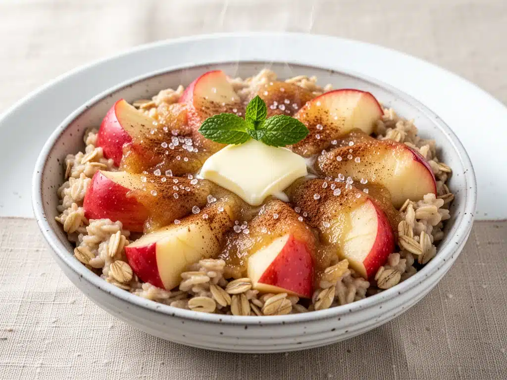 baked apple cinnamon oatmeal - featured image
