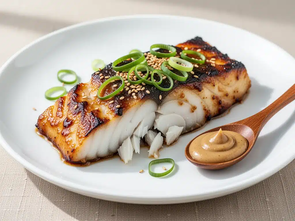 baked miso glazed cod - featured image