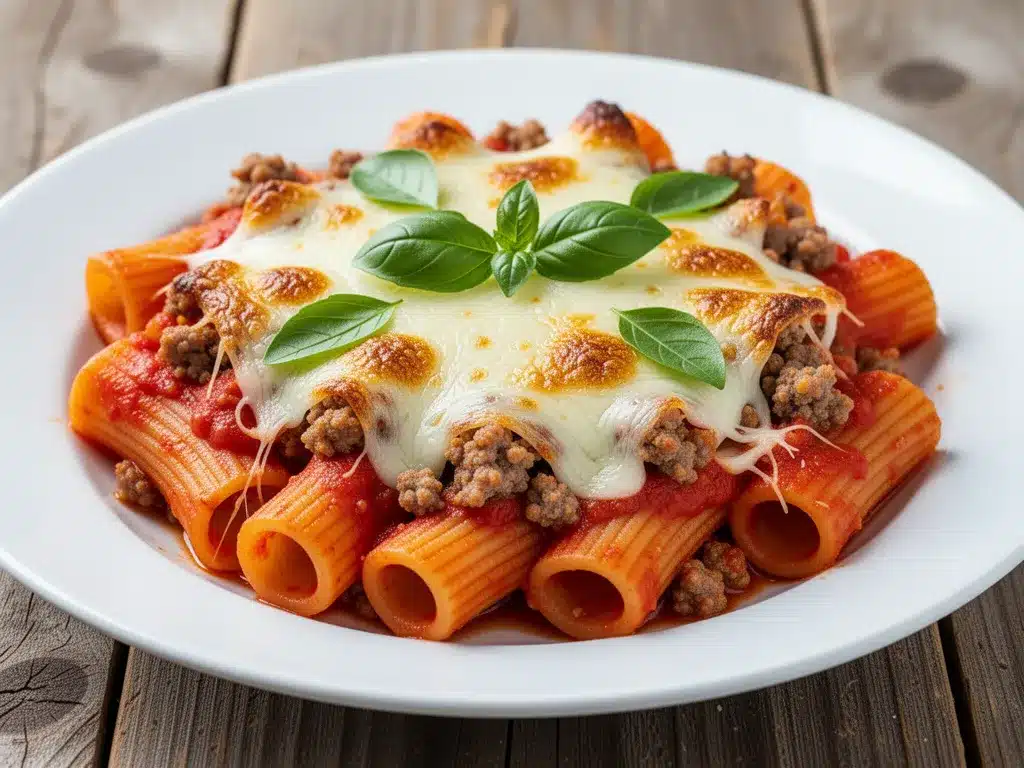 Cheesy Baked Rigatoni with Italian Sausage: Best Easy Dinner 4 cheesy baked rigatoni with italian sausage preparation steps