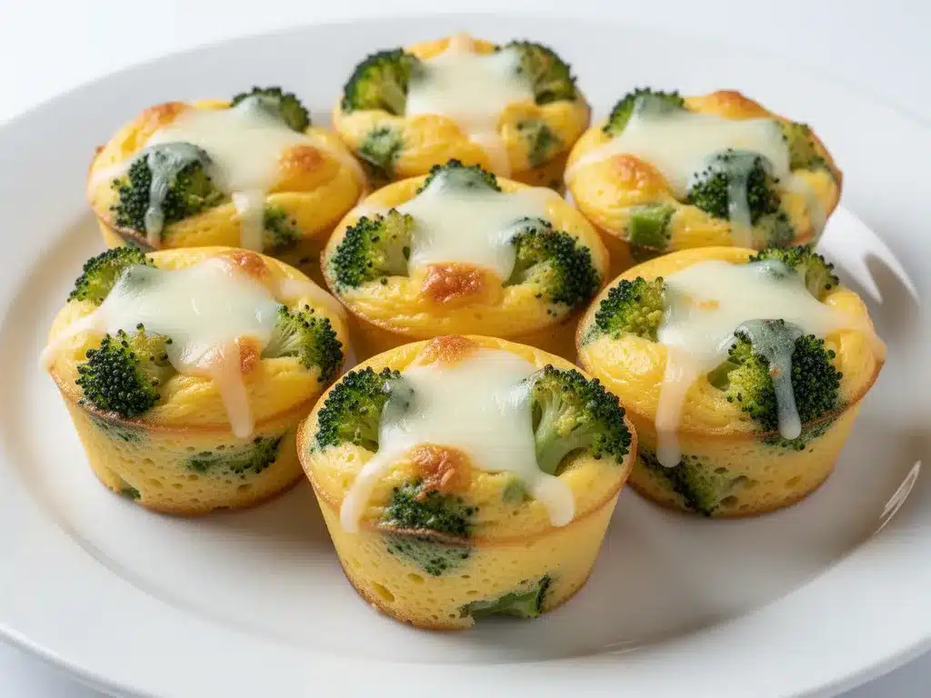 Cheesy Broccoli Egg Muffin Cups: 5-Minute Healthy Breakfast 4 Cheesy Broccoli Egg Muffin Cups preparation steps