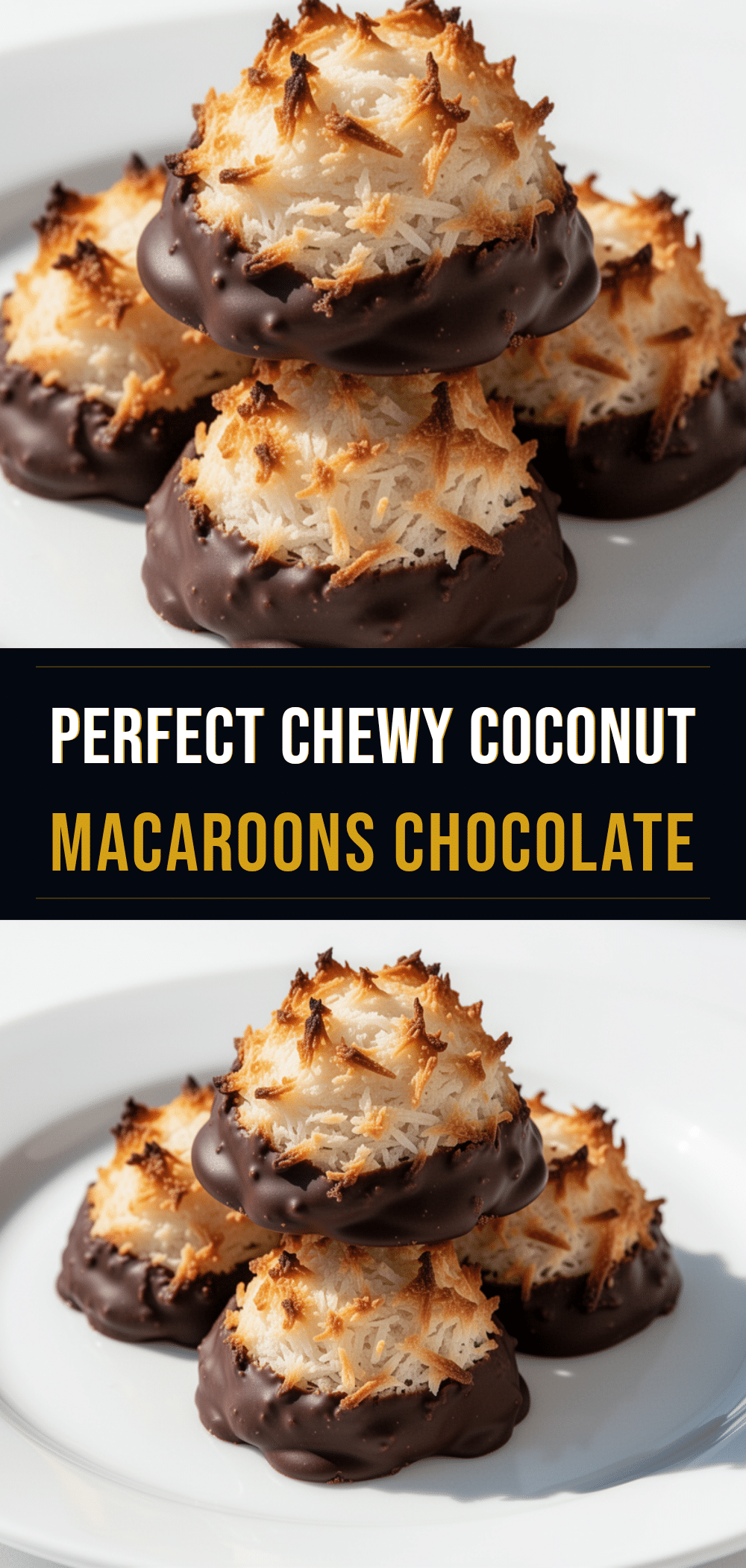 Chewy Coconut Macaroons: Easy Chocolate Dipped Recipe 5 chewy coconut macaroons recipe