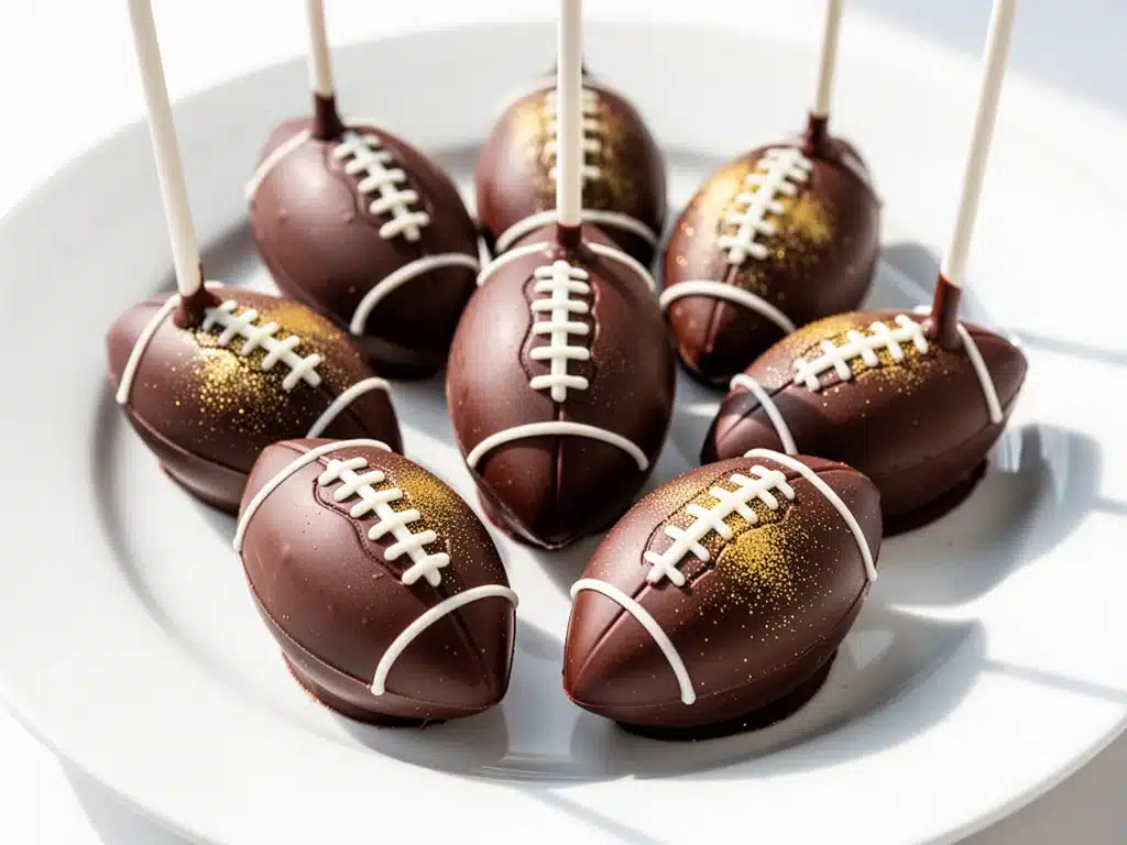 Chocolate Football Cake Pops - featured image