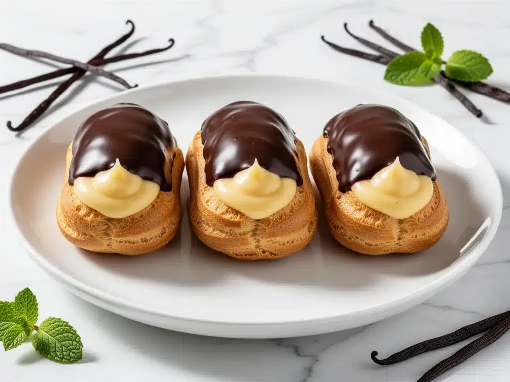 Classic Homemade Eclairs: Best Vanilla Custard Recipe 4 Classic Homemade Eclairs preparation steps
