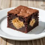 cookie dough stuffed brownies - featured image