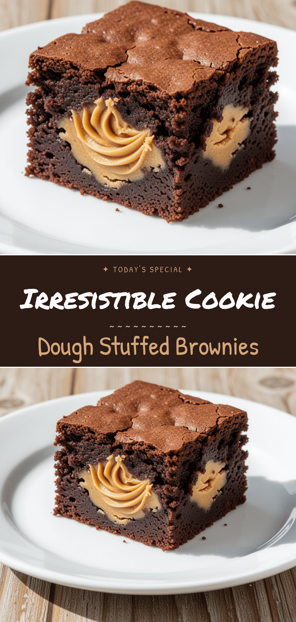 Cookie Dough Stuffed Brownies: 5 Best Game Day Treats 5 cookie dough stuffed brownies recipe