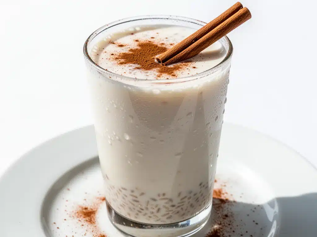 creamy homemade horchata - featured image