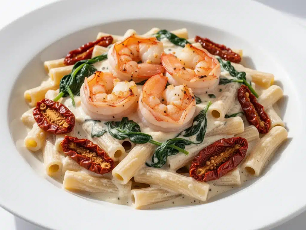 Creamy Tuscan Shrimp Pasta - featured image