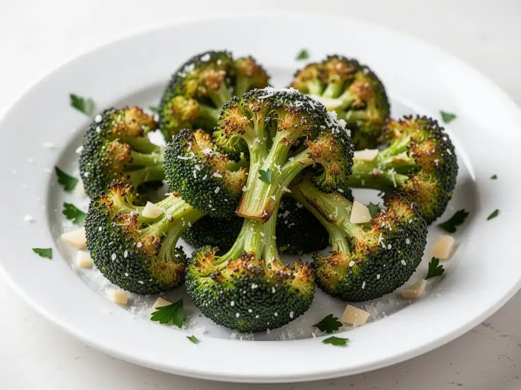 Crispy Parmesan Baked Broccoli Bites: Easy 20-Min Healthy Side 4 Crispy Parmesan Baked Broccoli Bites preparation steps