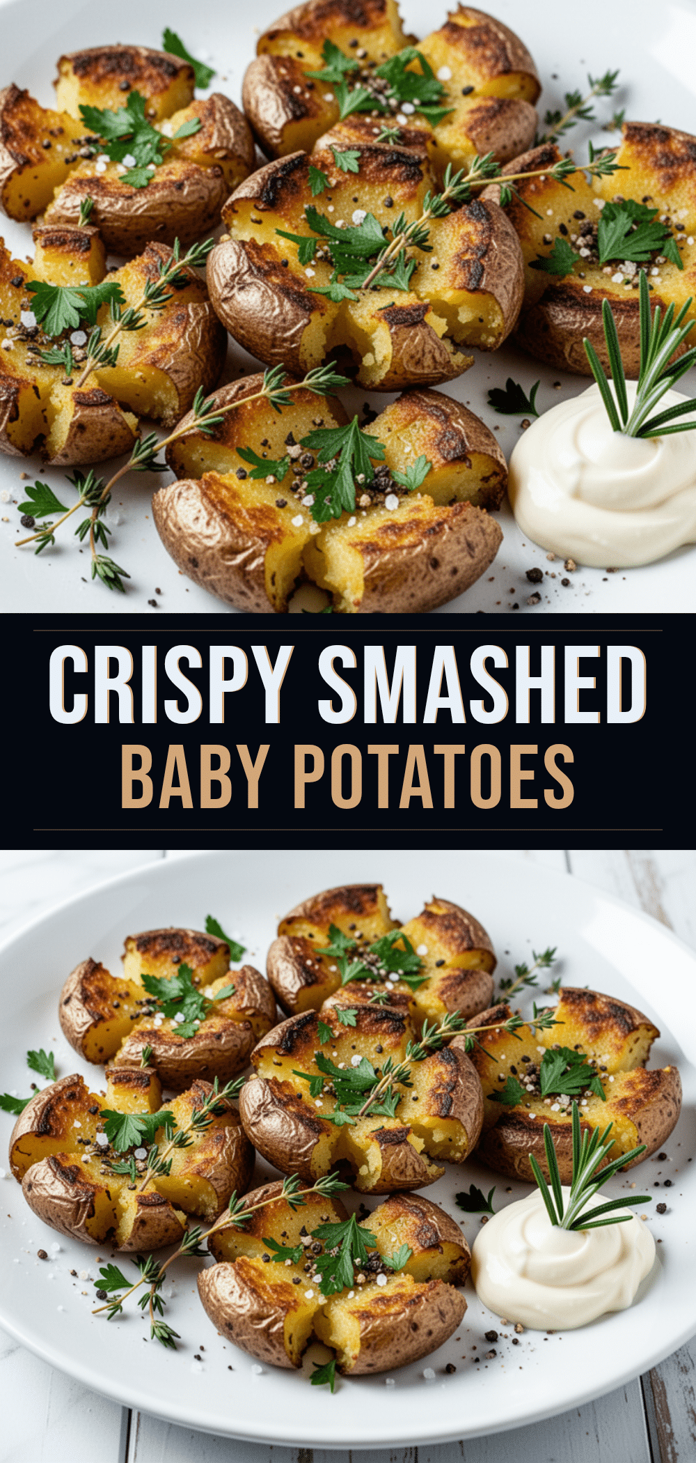 Crispy Smashed Baby Potatoes: Easy Side Dish 5 crispy smashed baby potatoes recipe