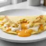 fluffy cheese omelette - featured image