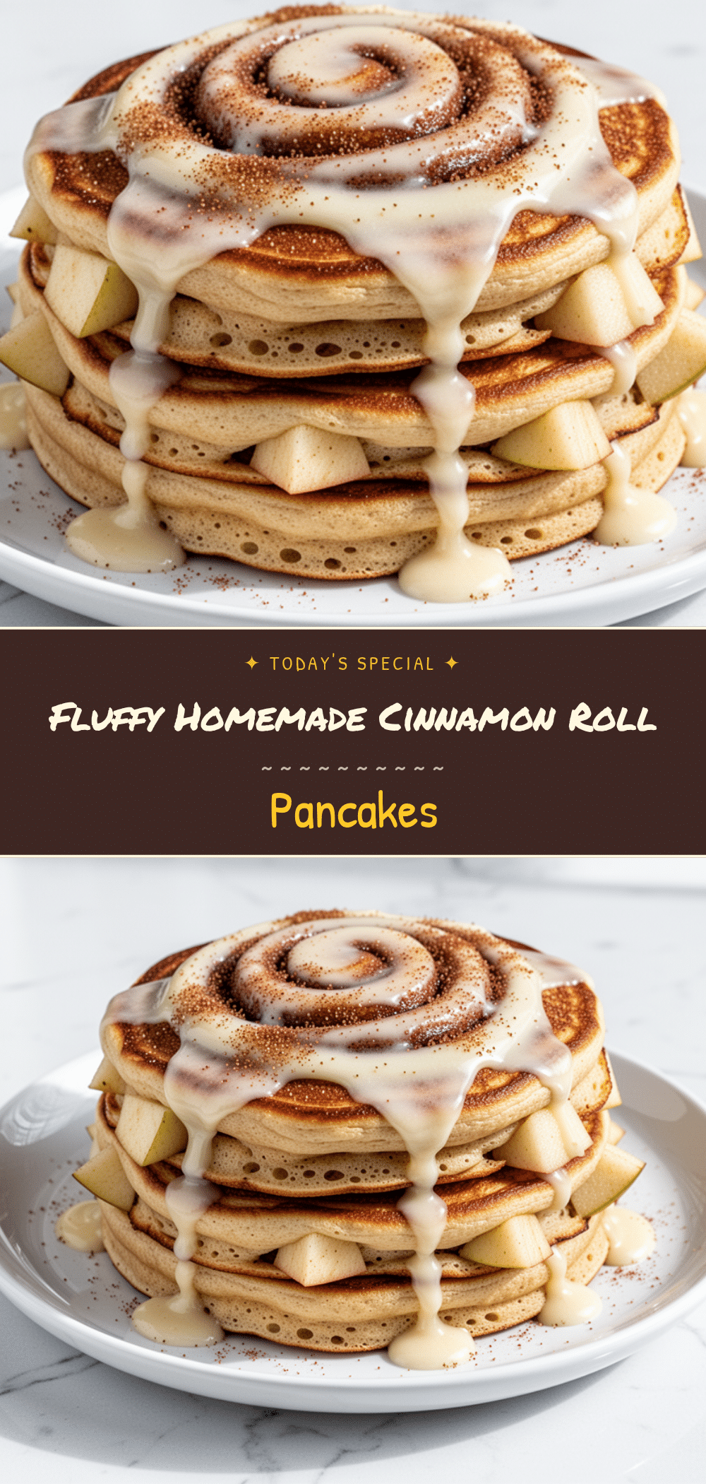 Fluffy Cinnamon Roll Pancakes: Easy Homemade Recipe 5 fluffy cinnamon roll pancakes with cream cheese frosting recipe