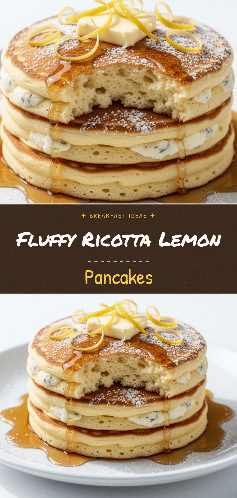 Fluffy Ricotta Lemon Pancakes: 5-Ingredient Easy Breakfast 5 fluffy ricotta lemon pancakes recipe