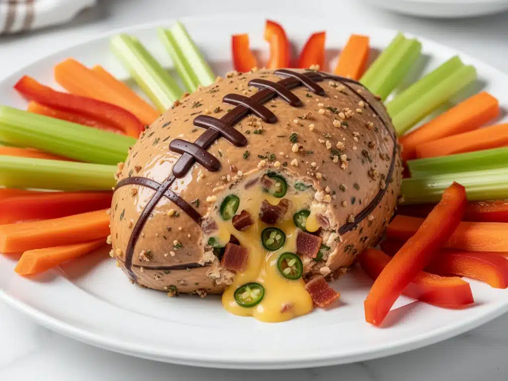 Game Day Loaded Football Cheese Ball - featured image