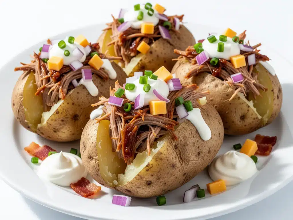 Game Day Pulled Pork Baked Potato Bar - featured image