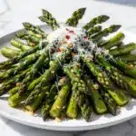 garlic parmesan roasted asparagus - featured image