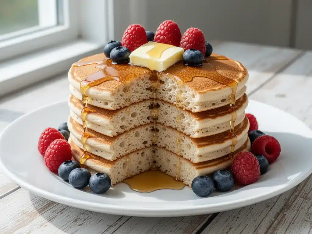 gluten-free coconut flour pancakes - featured image