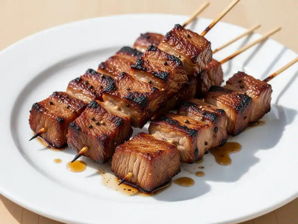Grilled Adobo Marinated Pork Skewers: Better Than Takeout 4 Grilled Adobo Marinated Pork Skewers preparation steps