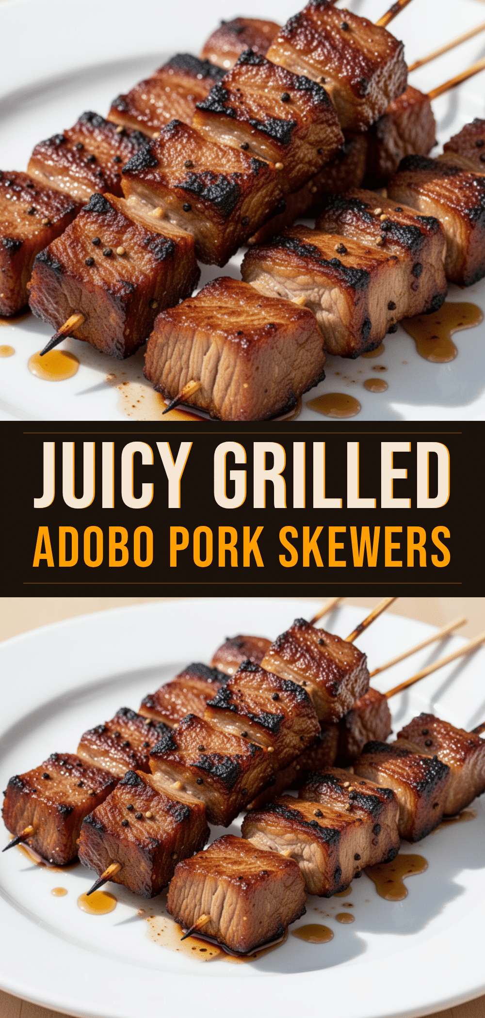 Grilled Adobo Marinated Pork Skewers: Better Than Takeout 5 Grilled Adobo Marinated Pork Skewers recipe