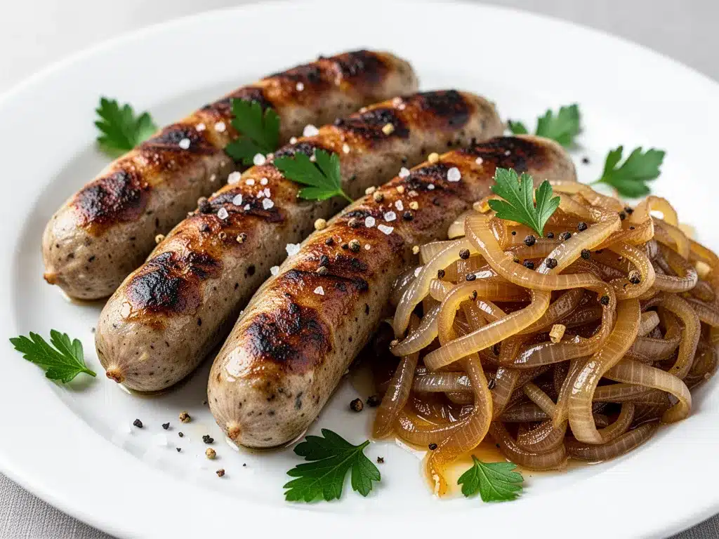 Labor Day Grilled Bratwurst with Beer Onions: Easy Recipe 4 Grilled Bratwurst with Beer Onions preparation steps
