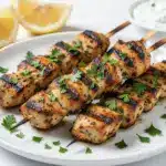 Grilled Greek Chicken Souvlaki Skewers - featured image