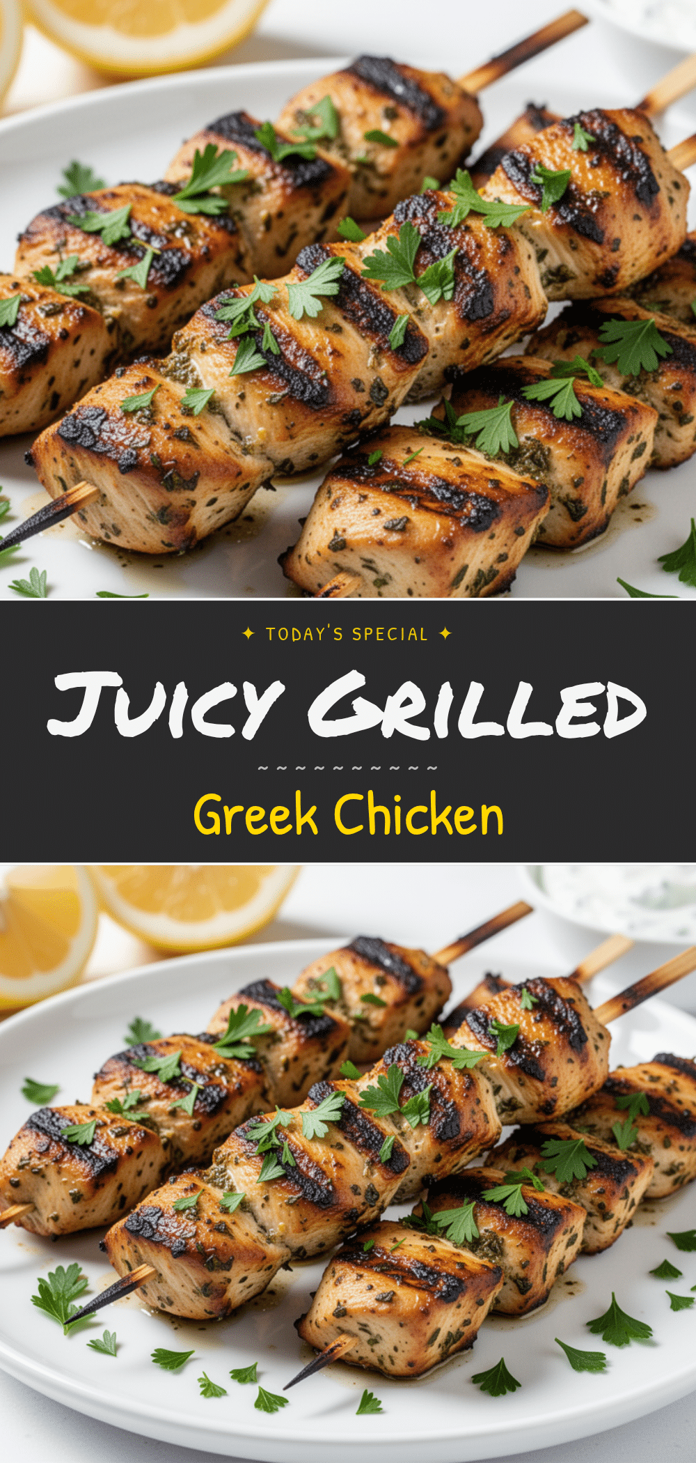Grilled Greek Chicken Souvlaki Skewers: Best Easy Takeout Recipe 5 Grilled Greek Chicken Souvlaki Skewers recipe