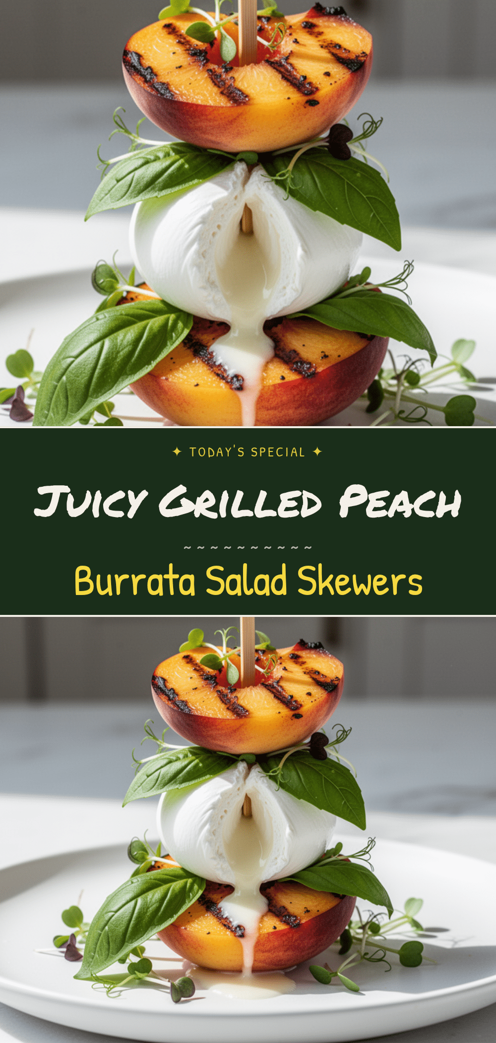 Grilled Peach Burrata Skewers: Easy Summer Appetizer 5 grilled peach burrata skewers recipe