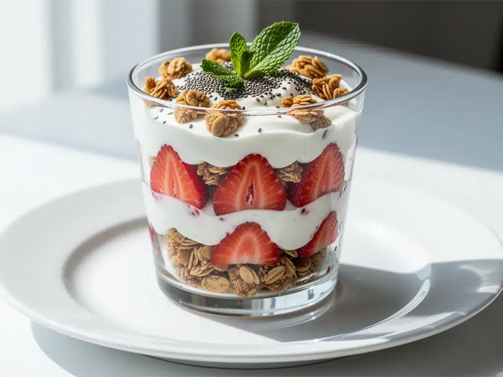 High-Protein Greek Yogurt Breakfast Parfait: 5-Ingredient Easy Recipe 4 high-protein Greek yogurt breakfast parfait preparation steps