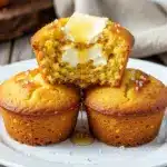homemade buttermilk cornbread muffins - featured image