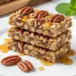 homemade maple pecan granola bars - featured image