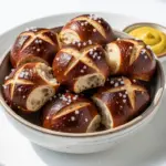 homemade soft Bavarian pretzel bites - featured image