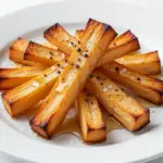 honey glazed roasted parsnips - featured image