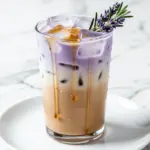 iced lavender honey latte - featured image