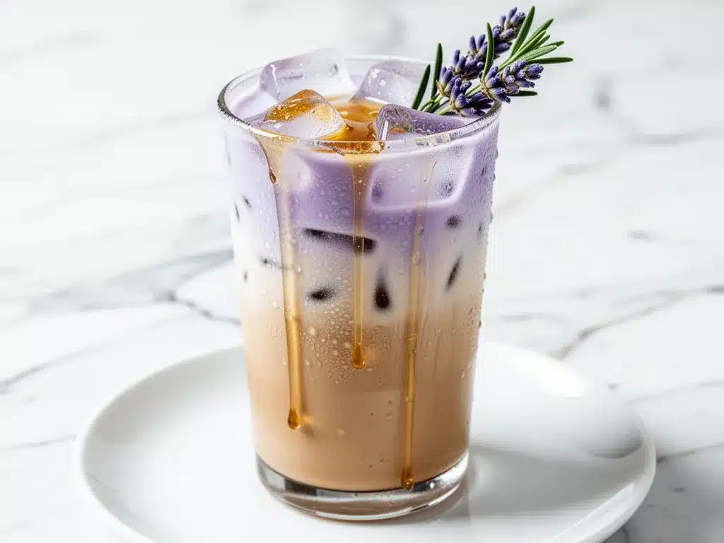 Iced Lavender Honey Latte: 5-Min Easy Weekend Drink 4 iced lavender honey latte preparation steps