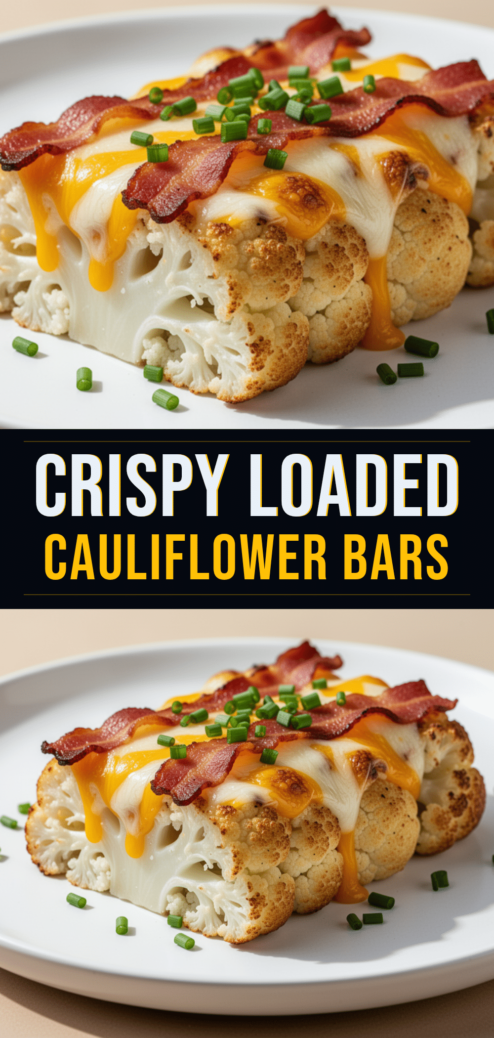 Loaded Baked Cauliflower Bars: Easy Weeknight Dinner 5 Loaded Baked Cauliflower Bars recipe
