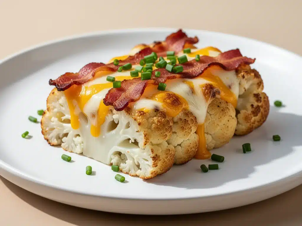 Loaded Baked Cauliflower Bars - featured image