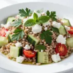 Mediterranean Farro Salad with Cucumber - featured image