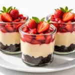 No-Bake Strawberry Cheesecake Jars - featured image