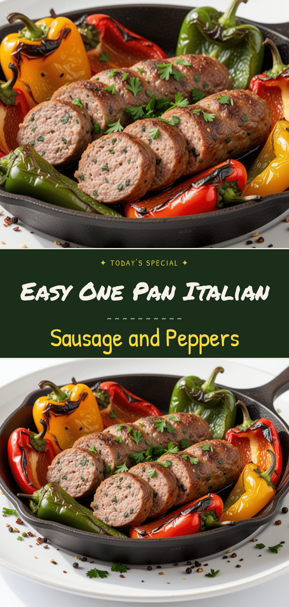 One-Pan Italian Sausage and Peppers Skillet: Best Easy Dinner 5 One-Pan Italian Sausage and Peppers Skillet recipe
