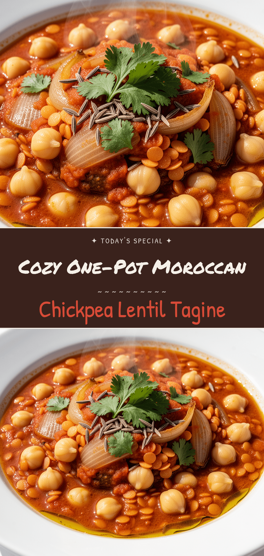 One-Pot Moroccan Chickpea and Lentil Tagine 5 One-Pot Moroccan Chickpea and Lentil Tagine recipe