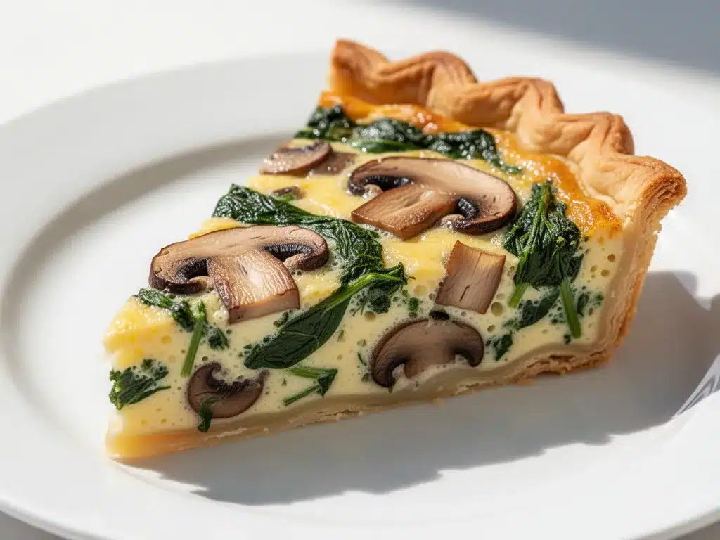 Savory Spinach and Mushroom Breakfast Quiche: 10 Easy Brunch Ideas 4 savory spinach and mushroom breakfast quiche preparation steps