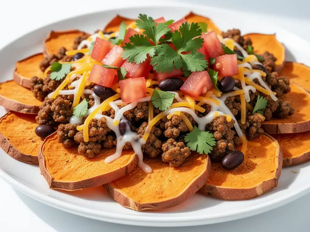 Sheet Pan Loaded Sweet Potato Nachos: Easy Family Dinner 4 Sheet Pan Loaded Sweet Potato Nachos preparation steps