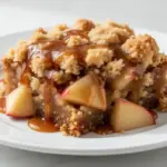 slow cooker caramel apple dump cake - featured image