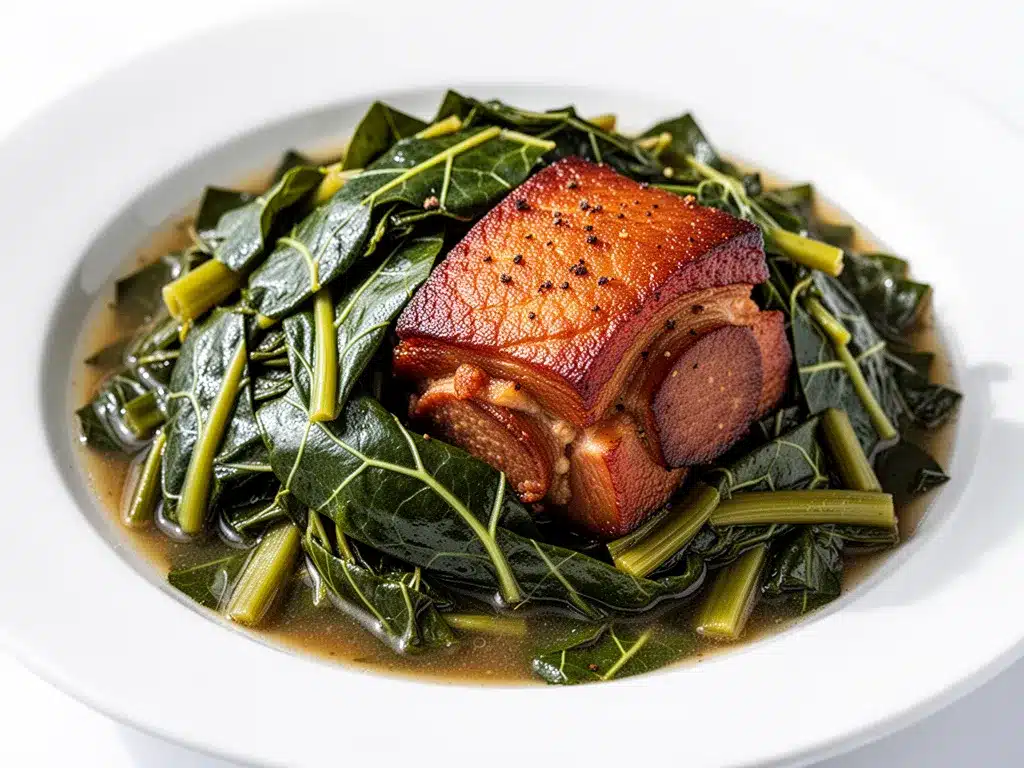 Southern Style Collard Greens: 5-Step Easy Dinner 4 Southern Style Collard Greens preparation steps