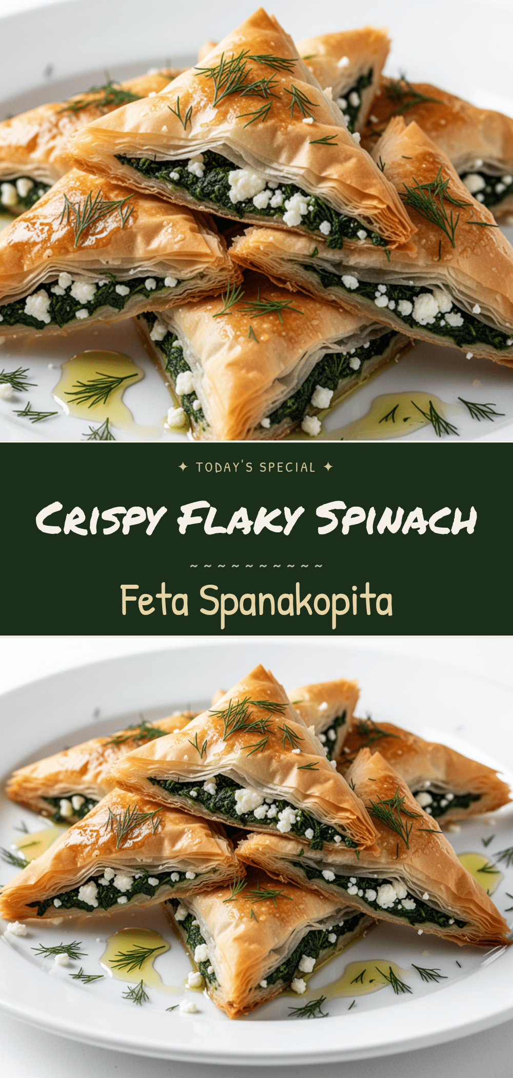 Classic Spinach and Feta Spanakopita Triangles: 3-Step Easy Recipe 5 spinach and feta spanakopita recipe