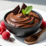 sugar-free dark chocolate avocado pudding - featured image