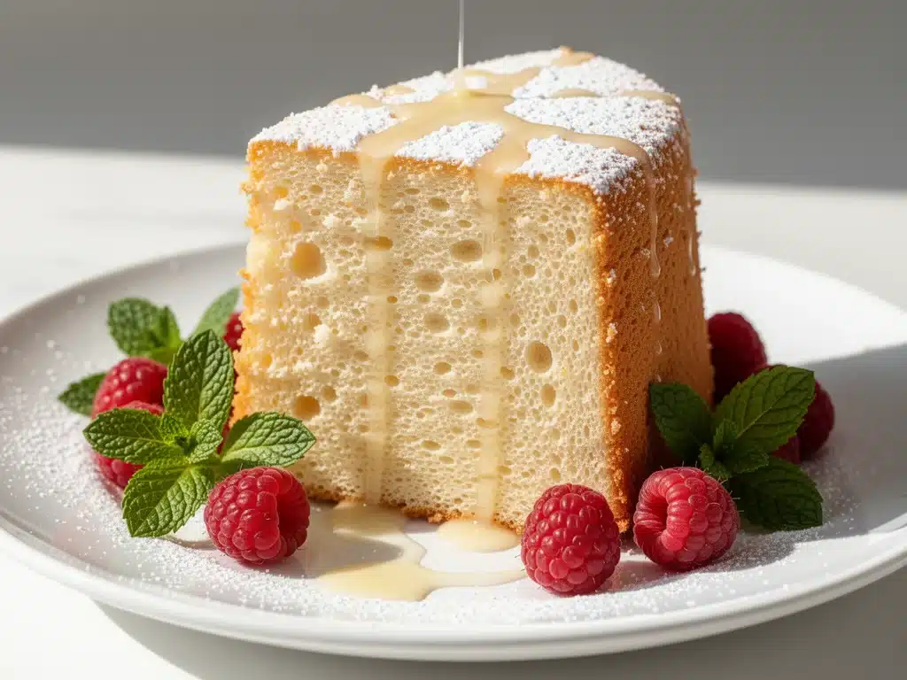 ultra-fluffy vanilla chiffon cake - featured image