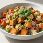 vegan sweet potato breakfast hash - featured image