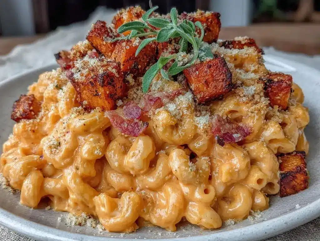 budget-friendly butternut squash mac and cheese - featured image